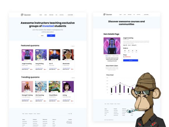 3 in 1 NFT Landing Page UI KIT: A Modern Designer's Toolkit