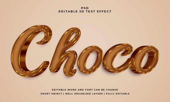 Choco 3D Editable Text Effect: A Designer's Shortcut to Dimension