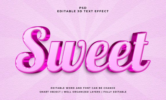 Mastering the Sweet 3D Editable Text Effect