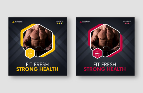 Streamline Your Fitness Brand with This Social Media Template