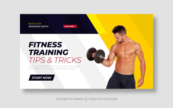 Transform Your Channel: Gym Fitness YouTube Thumbnails Template Guide